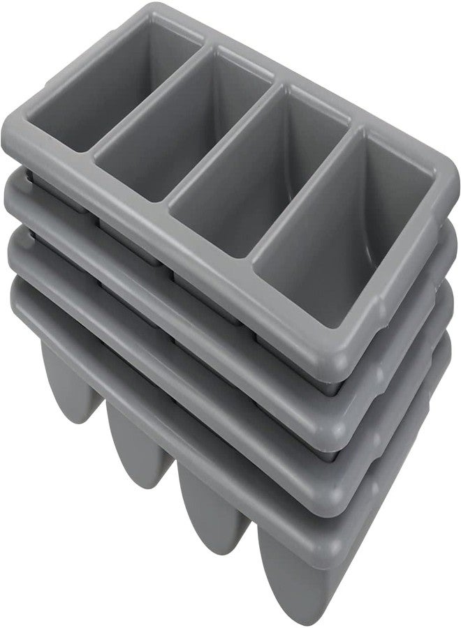 ProKitchen.Homes Prokitchen 4 Compartment Cutlery Rack, Kitchen Cutlery Organizer Tray for Forks, Knives, and Spoons, Durable and Compact Spoon Fork Holder Ideal for Home and Professional Kitchens - Image 2